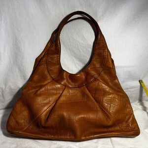 Sigrid Olsen‎ Women's Leather Shoulder Bag Brown Hobo Style